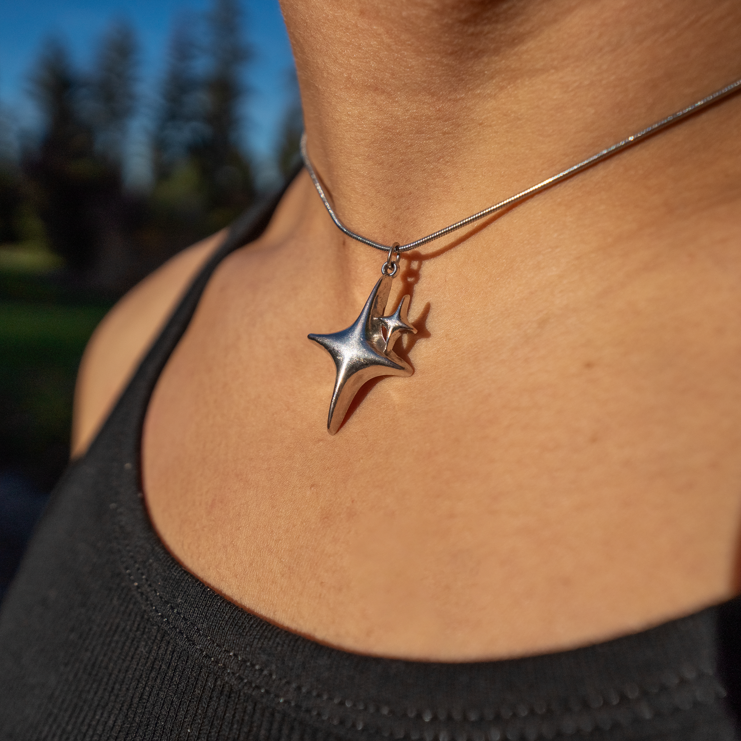 Double Star Necklace